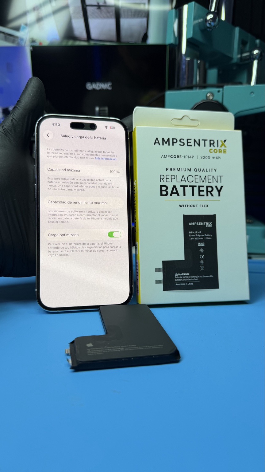 Batería AMPSENTRIX PLUS para iPhone