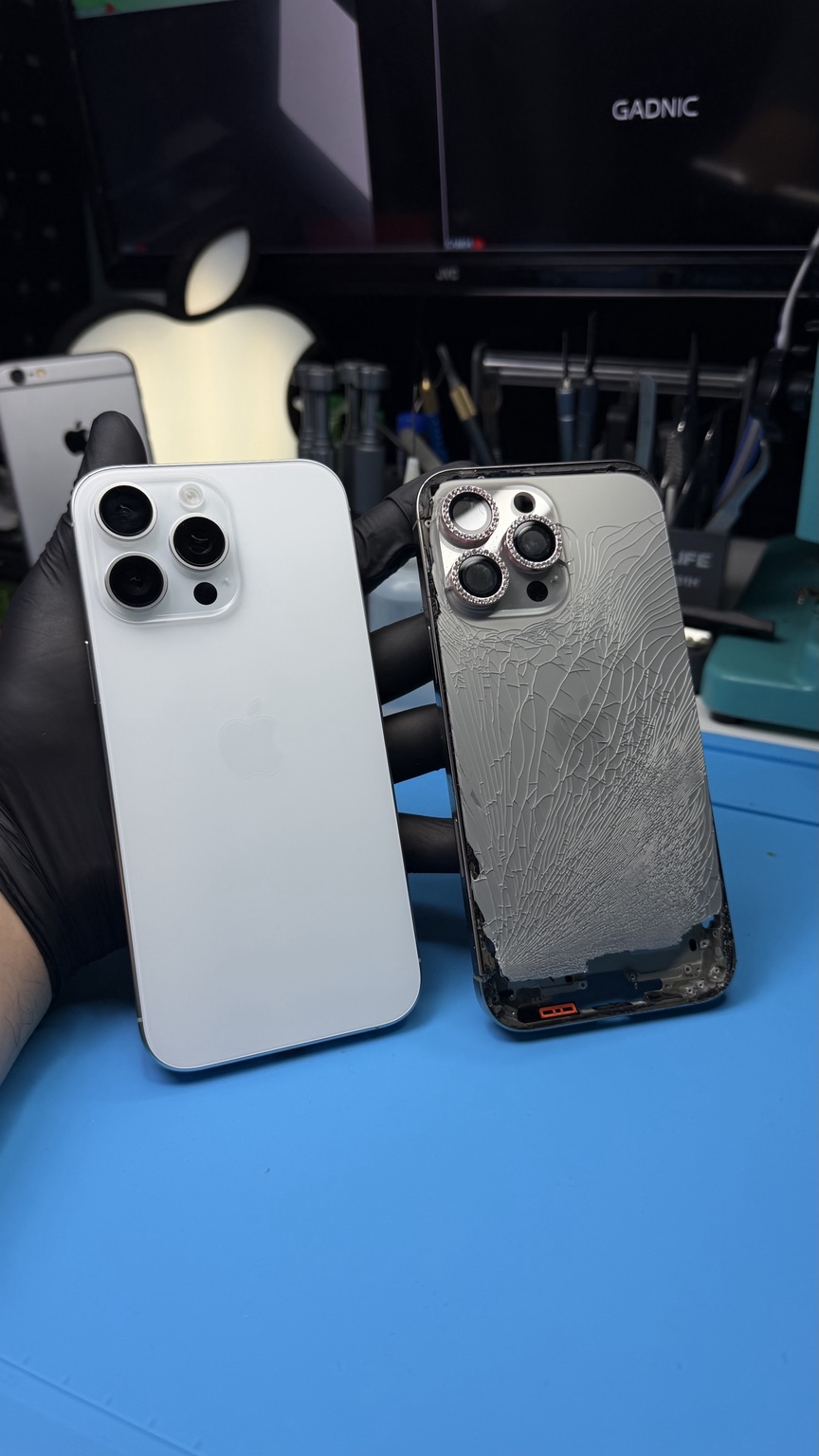 Cambio de cristal trasero de iPhone