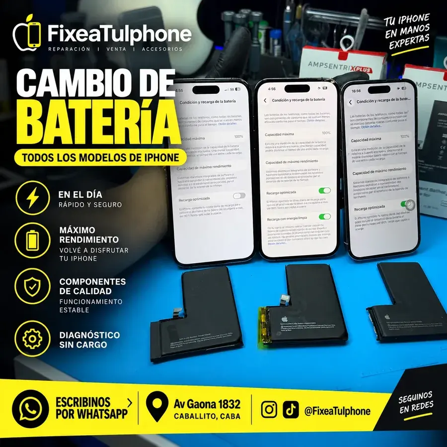 Cambio de batería de iPhone en FixeaTuIphone