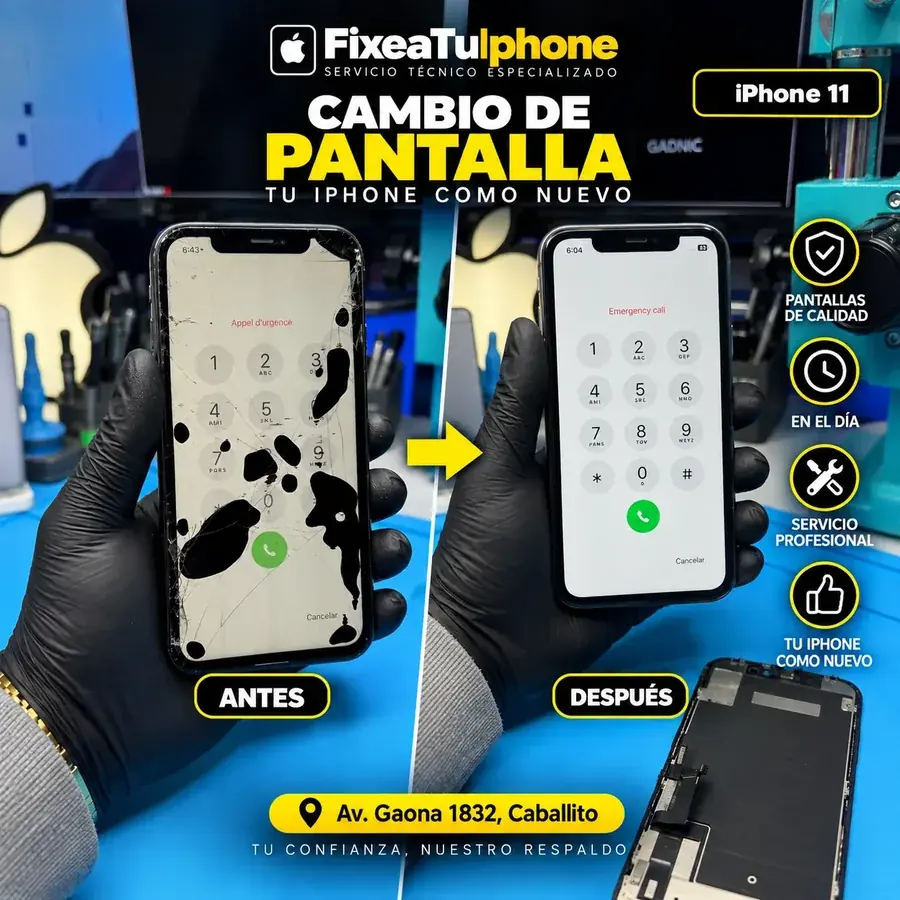 Cambio de pantalla iPhone 11 en FixeaTuIphone
