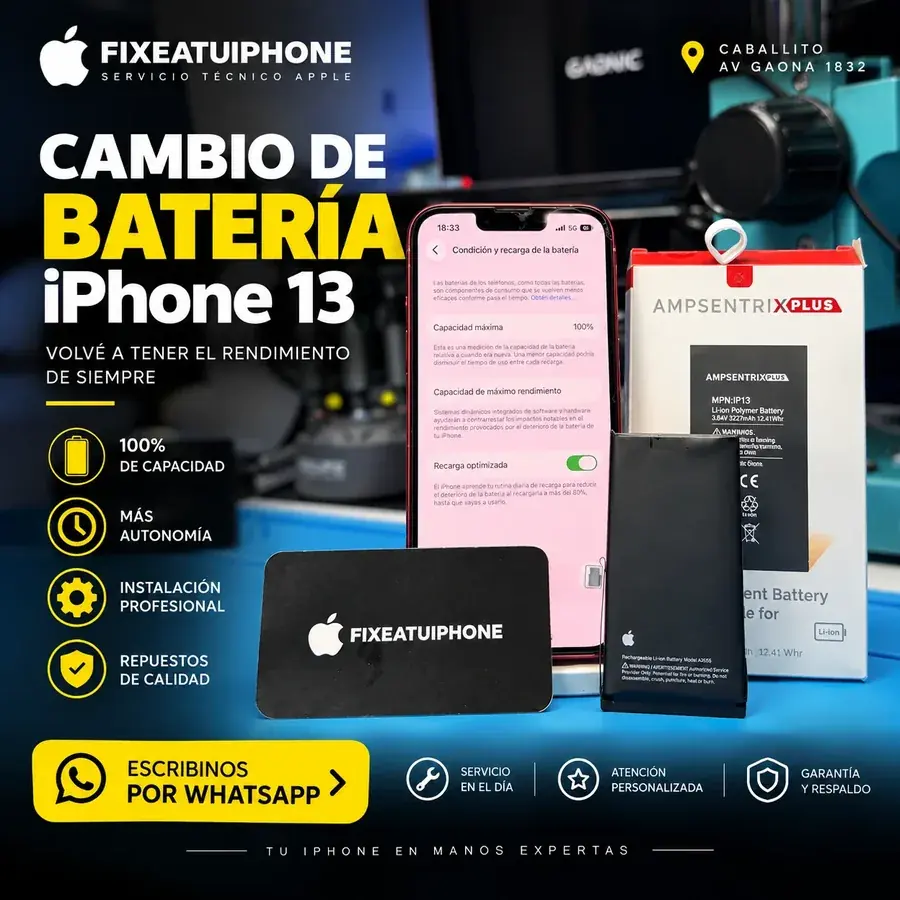Cambio de batería iPhone 13